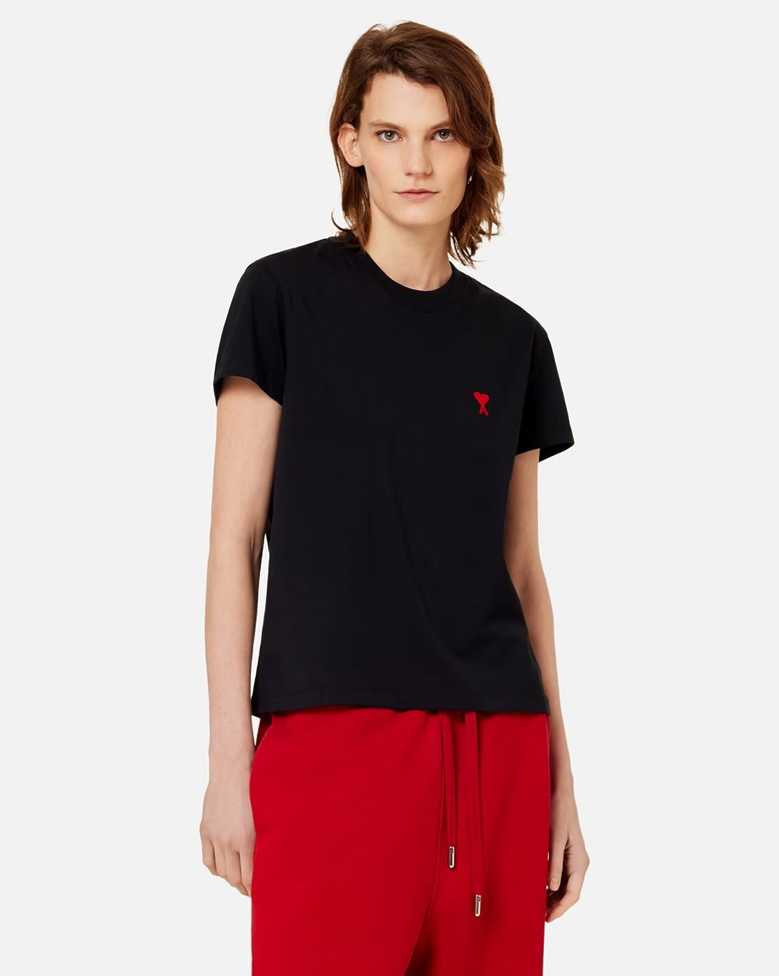 AMI PARIS Ami De Coeur Organic Cotton Regular Fit T-Shirt