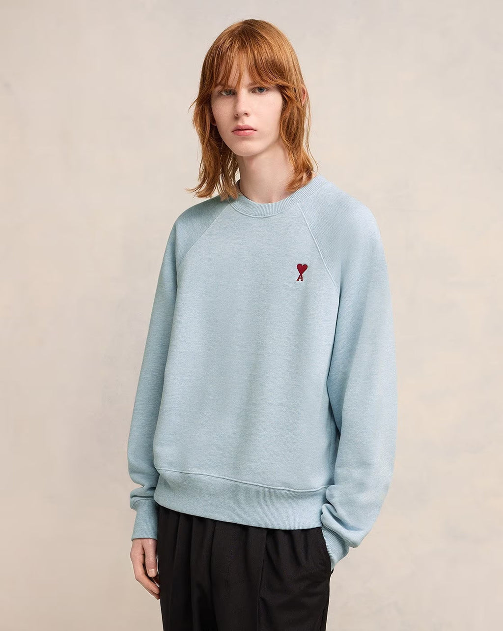 AMI PARIS De Coeur Organic Cotton Boxy Fit Sweatshirt