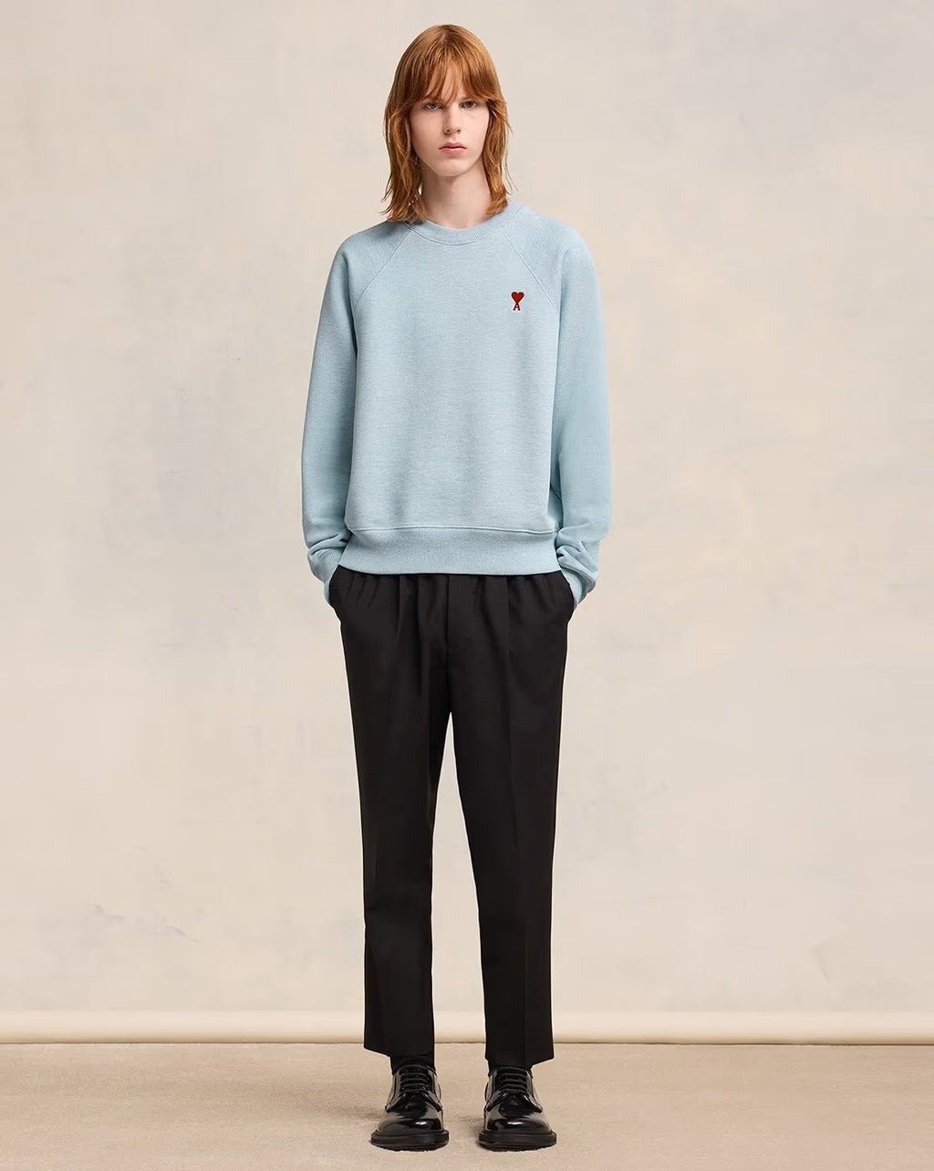 AMI PARIS De Coeur Organic Cotton Boxy Fit Sweatshirt