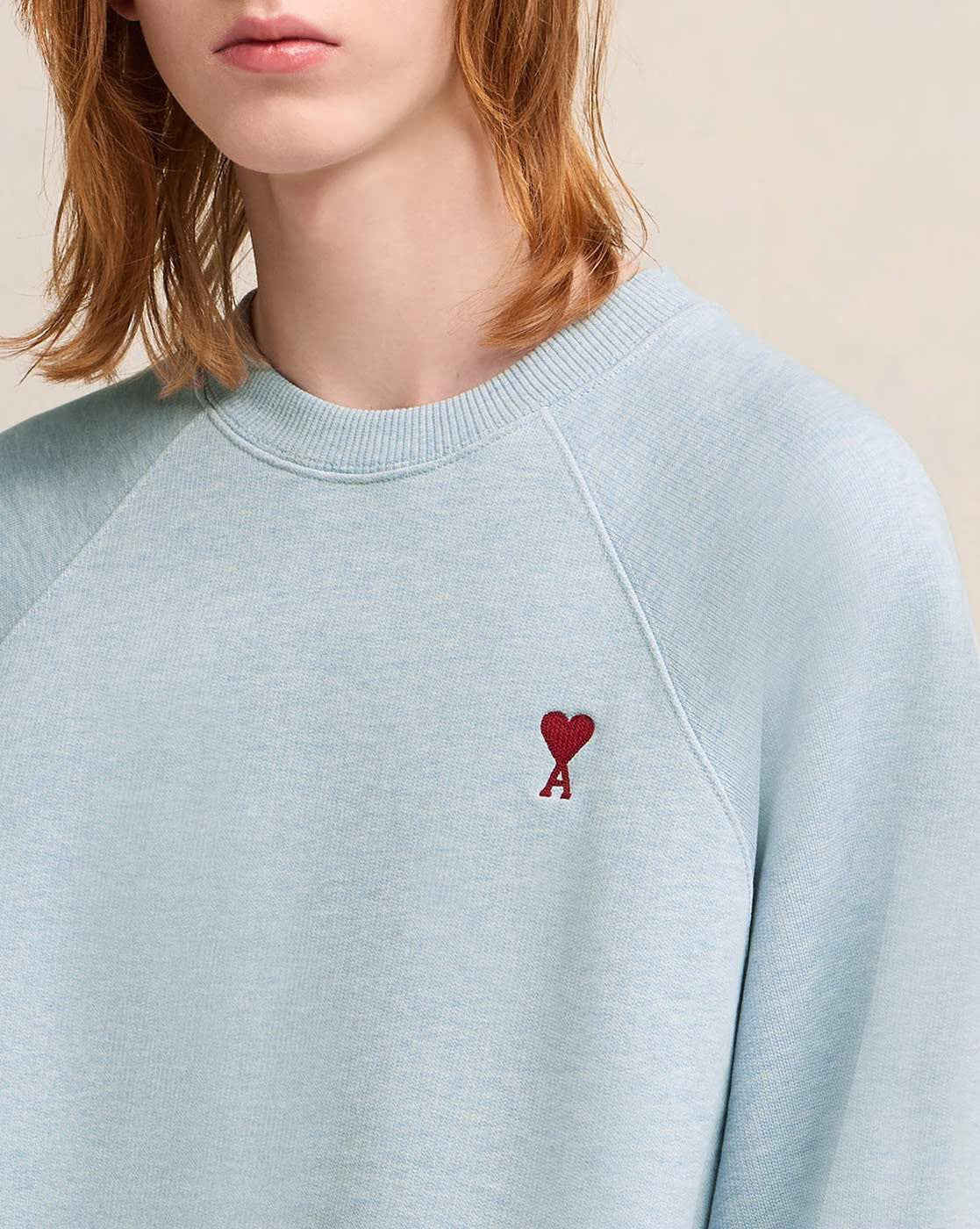 AMI PARIS De Coeur Organic Cotton Boxy Fit Sweatshirt