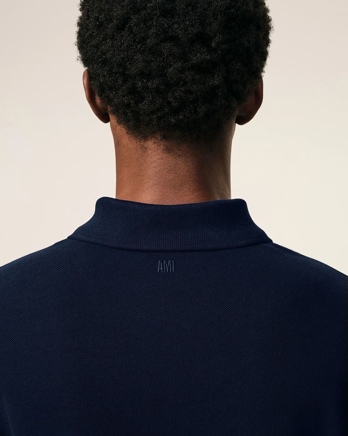 AMI PARIS Coeur Organic Cotton Regular Fit Polo T-Shirt