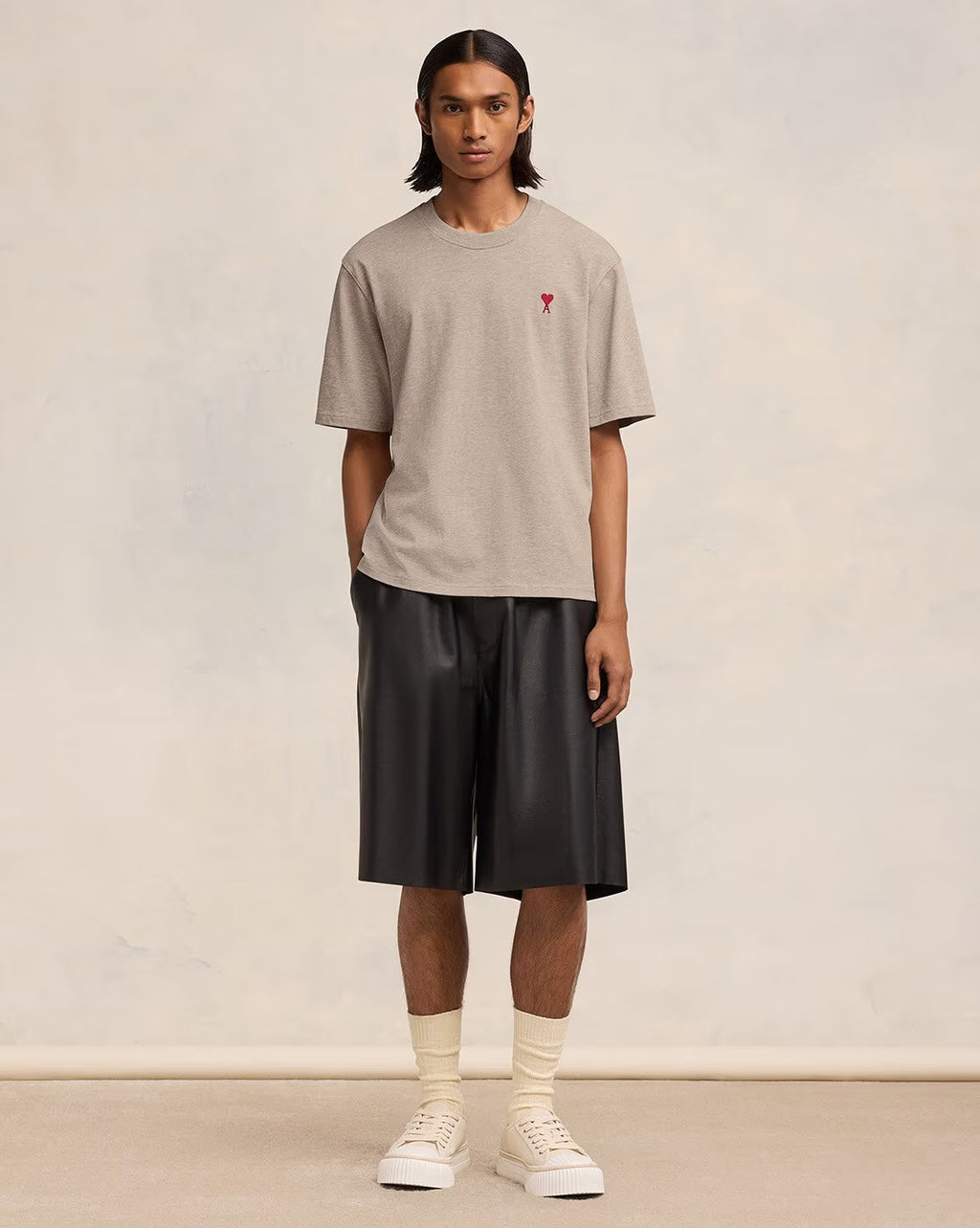AMI PARIS Ami De Coeur Organic Cotton Boxy Fit T-Shirt