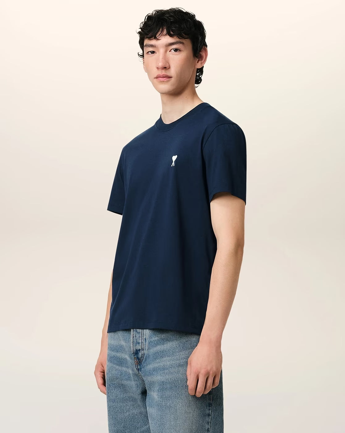 Ami de Coeur Cropped Shirt Used Blue