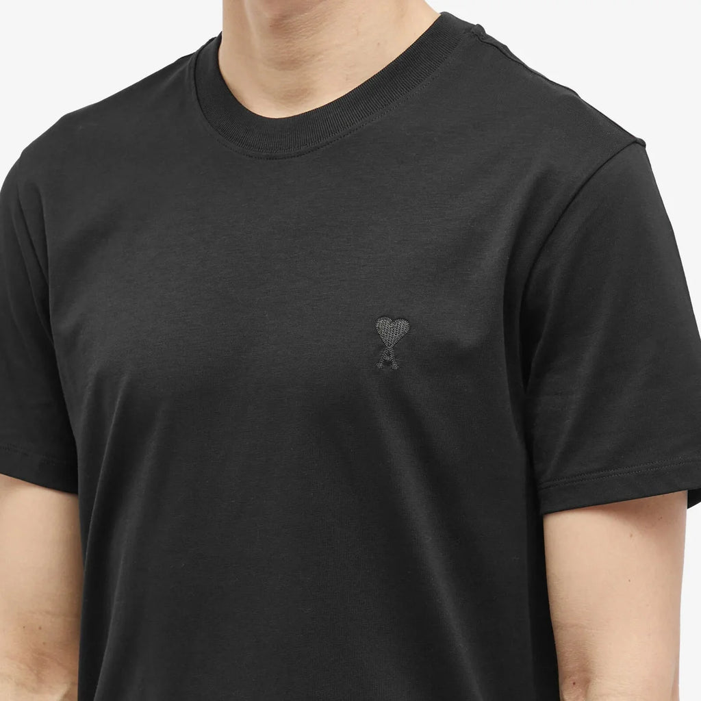 AMI Paris Men's Tonal A Heart T-Shirt in Black
