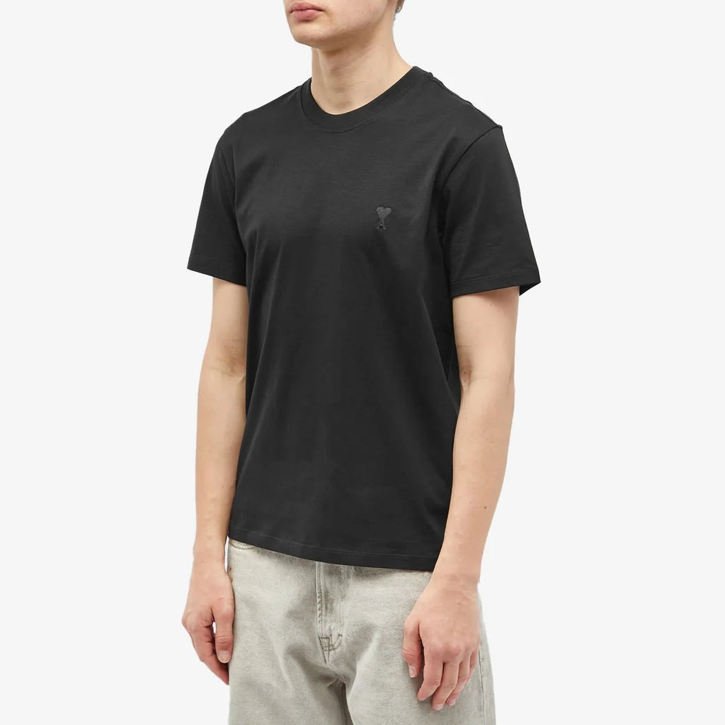 AMI Paris Men's Tonal A Heart T-Shirt in Black