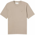 AMI Paris Embossed Heart T Shirt in Light Taupe