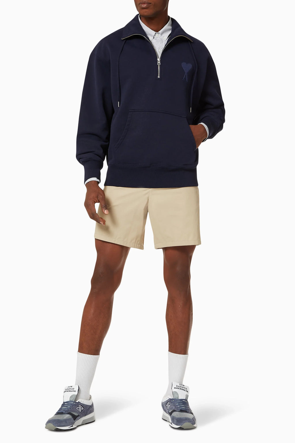 AMI de Coeur Organic Cotton Zipped Sweatshirt