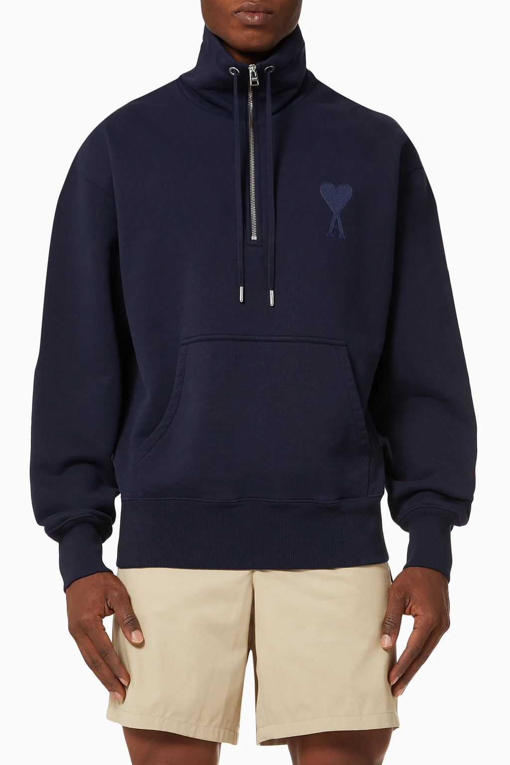 AMI de Coeur Organic Cotton Zipped Sweatshirt