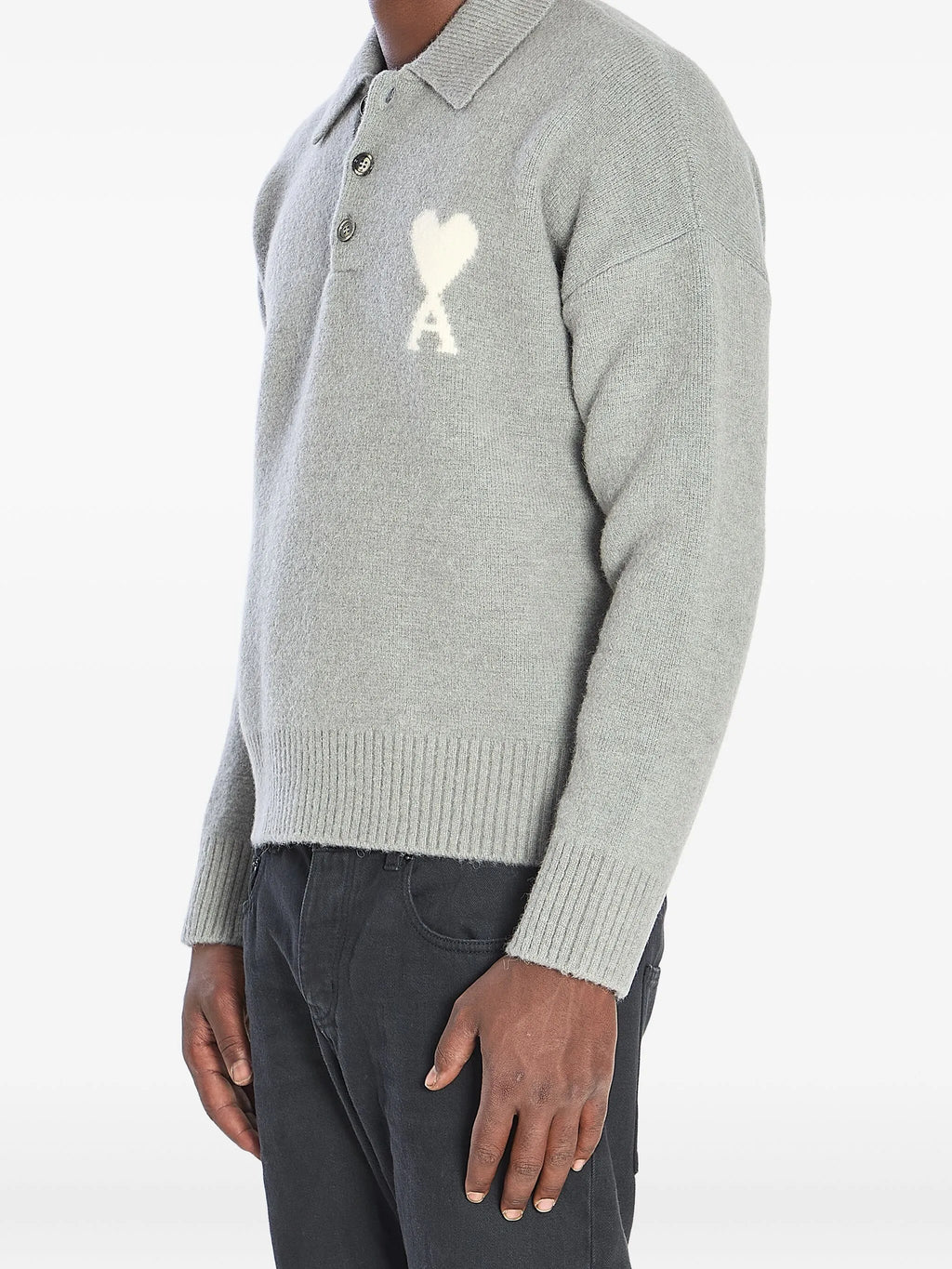 Ami De Coeur polo shirt with intarsia