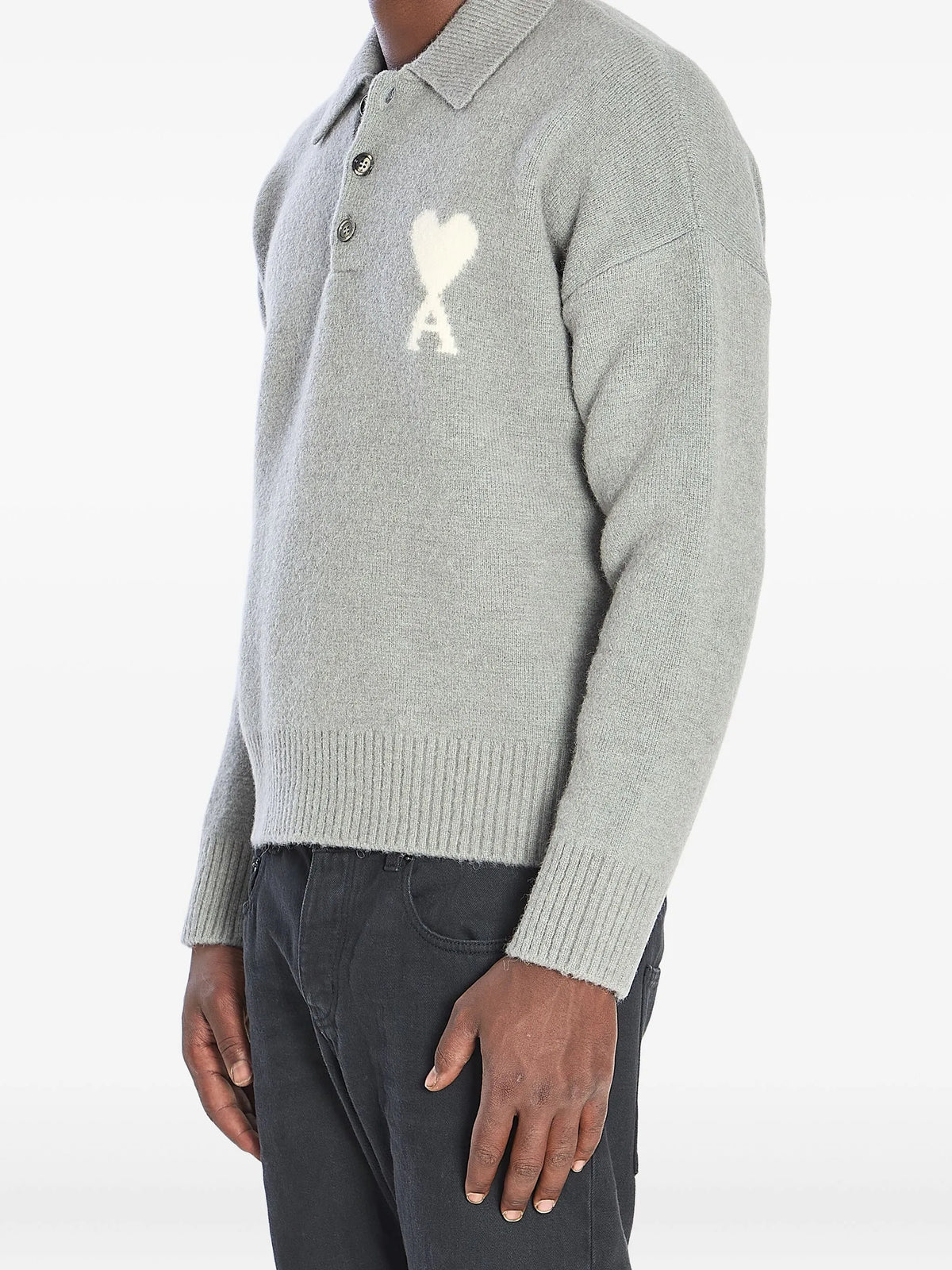 Ami De Coeur polo shirt with intarsia