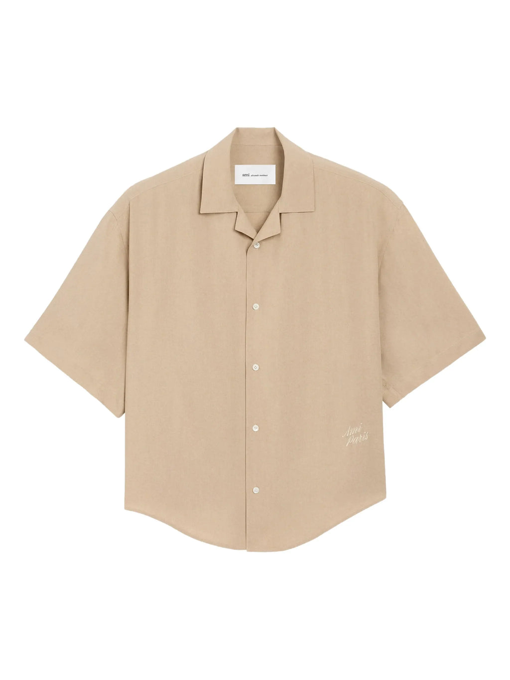 Short-sleeved shirt with embroidery.