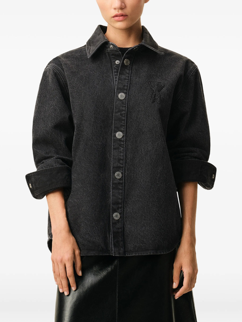 Overshirt jacket with Ami de Coeur