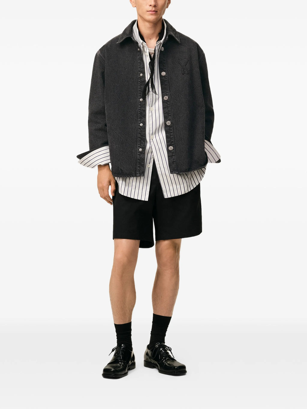 Overshirt jacket with Ami de Coeur
