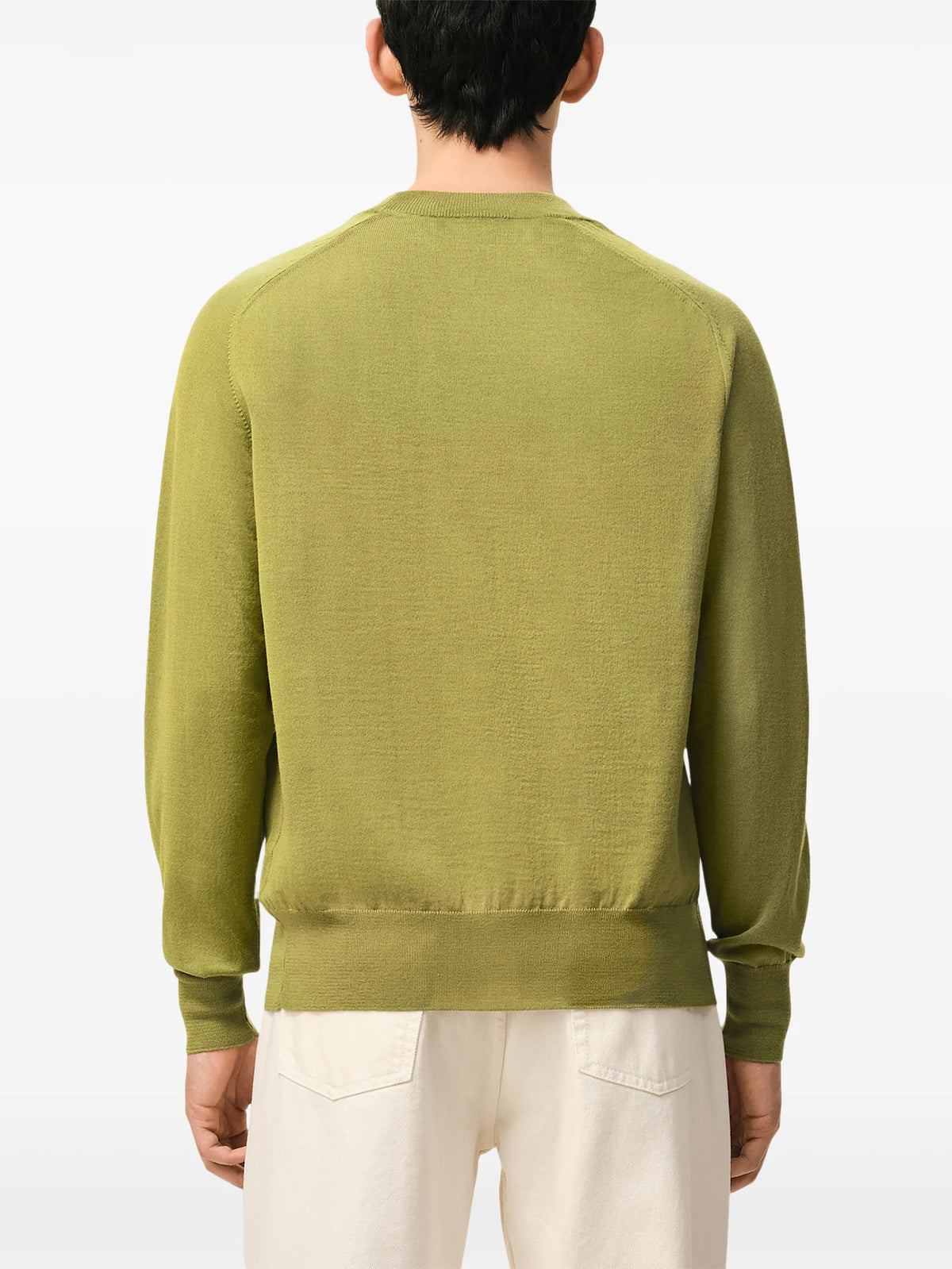 Crew neck sweater with embroidery
