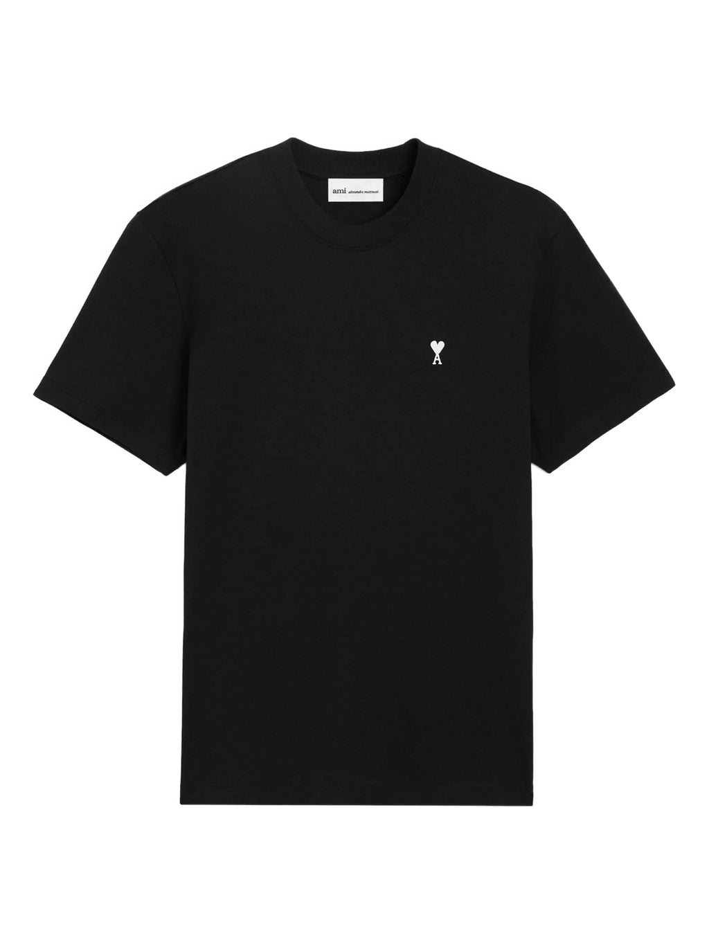 Ami Paris Black Cotton AMI de Coeur T-Shirt