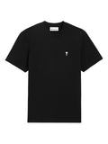 Ami Paris Black Cotton AMI de Coeur T-Shirt