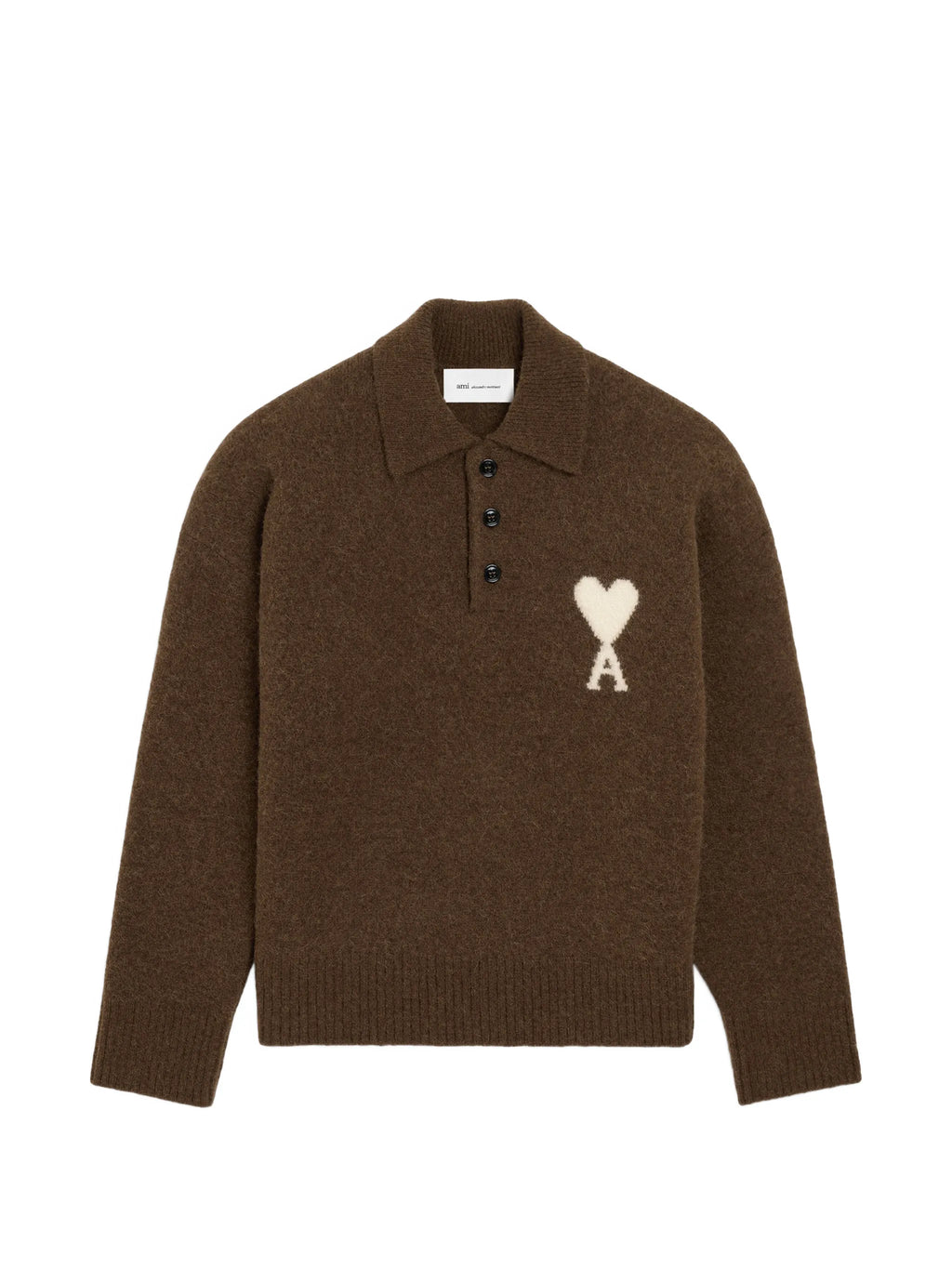 Alpaca Polo shirt with Ami de Coeur.