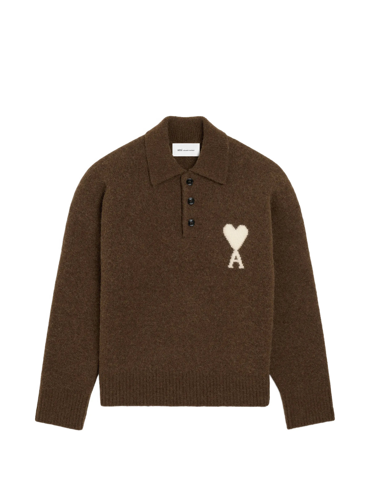 Alpaca Polo shirt with Ami de Coeur.