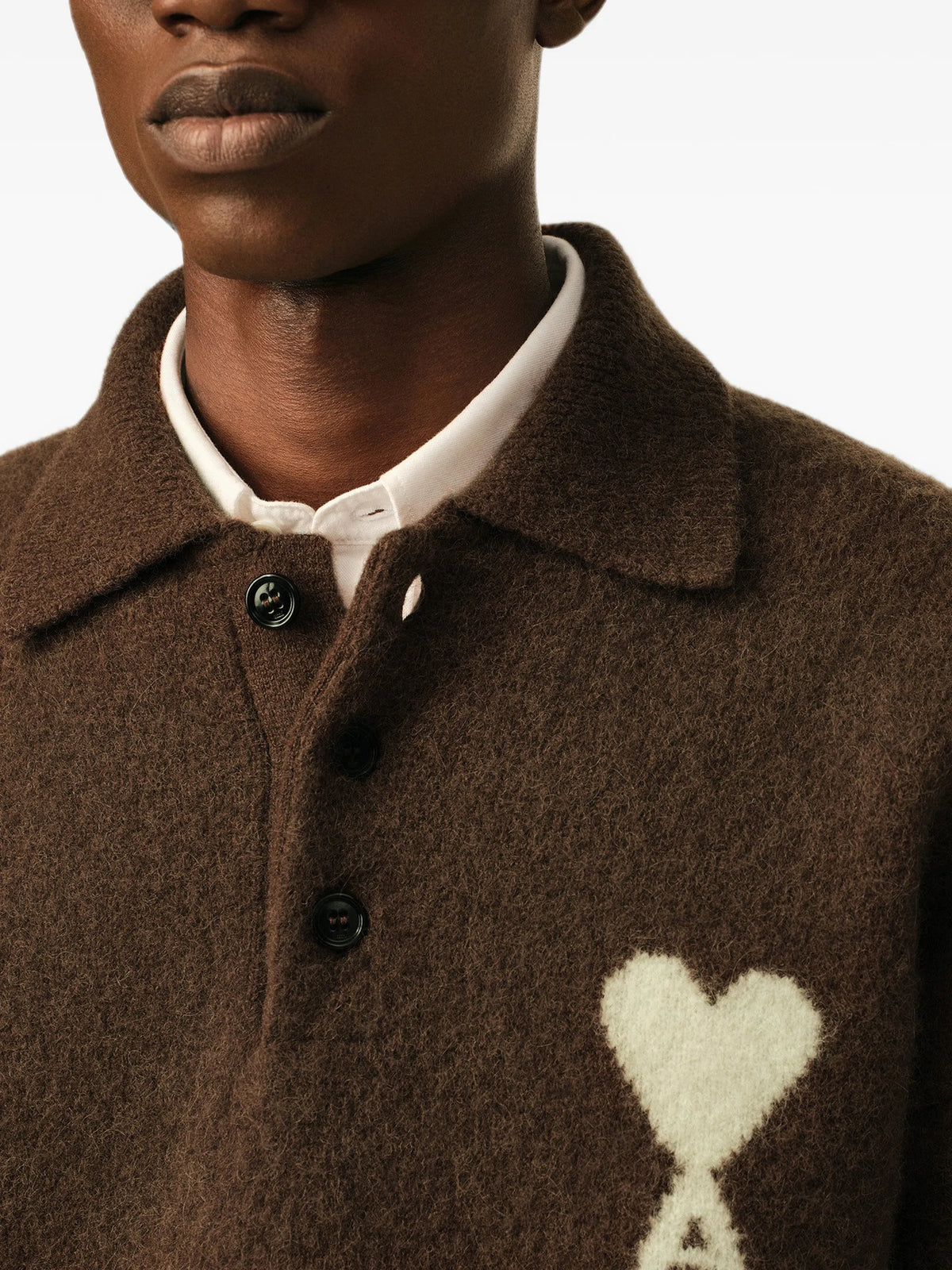 Alpaca Polo shirt with Ami de Coeur.