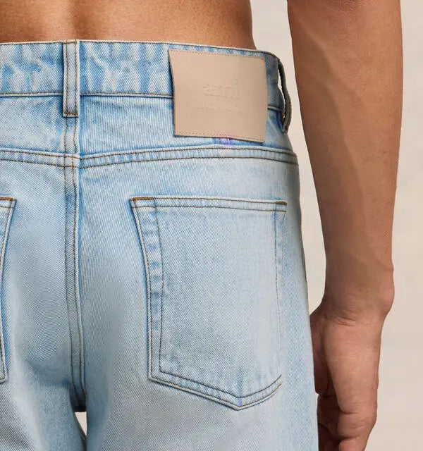 Mid Rise Straight Leg Jeans