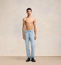 Mid Rise Straight Leg Jeans