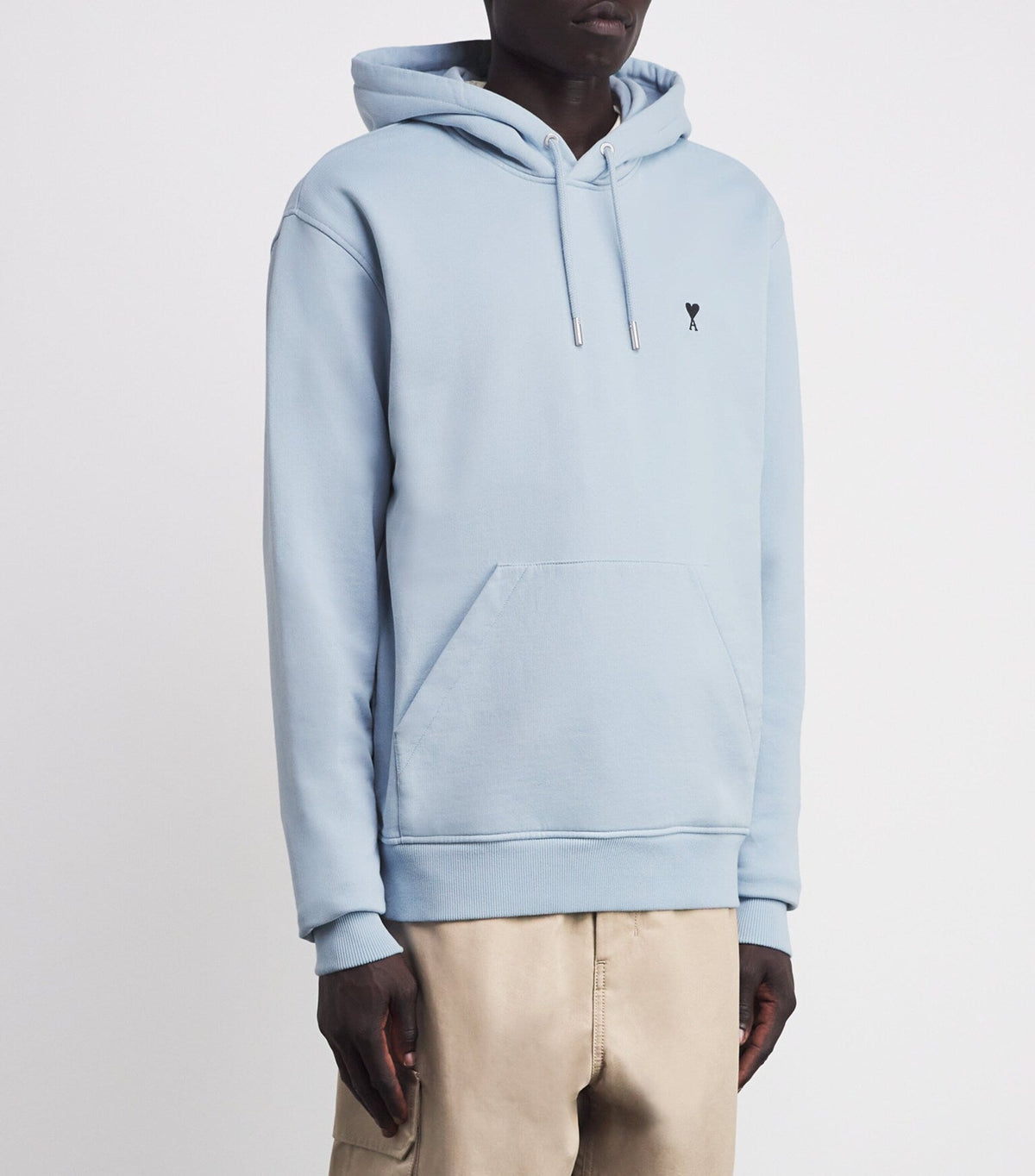 Cotton Embroidered Ami De Coeur Logo Hoodie