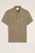 Ami Paris Classic Fit AMI de Coeur Organic Cotton Pique Polo Shirt
