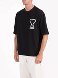 Black Ami de Coeur Oversized Jersey T-Shirt