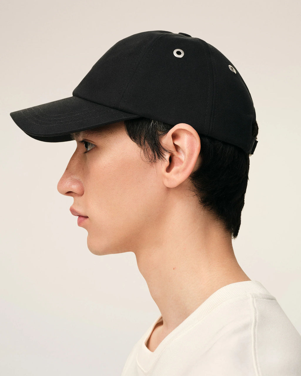 Black Cotton Red AMI de Coeur Embroidery Cap