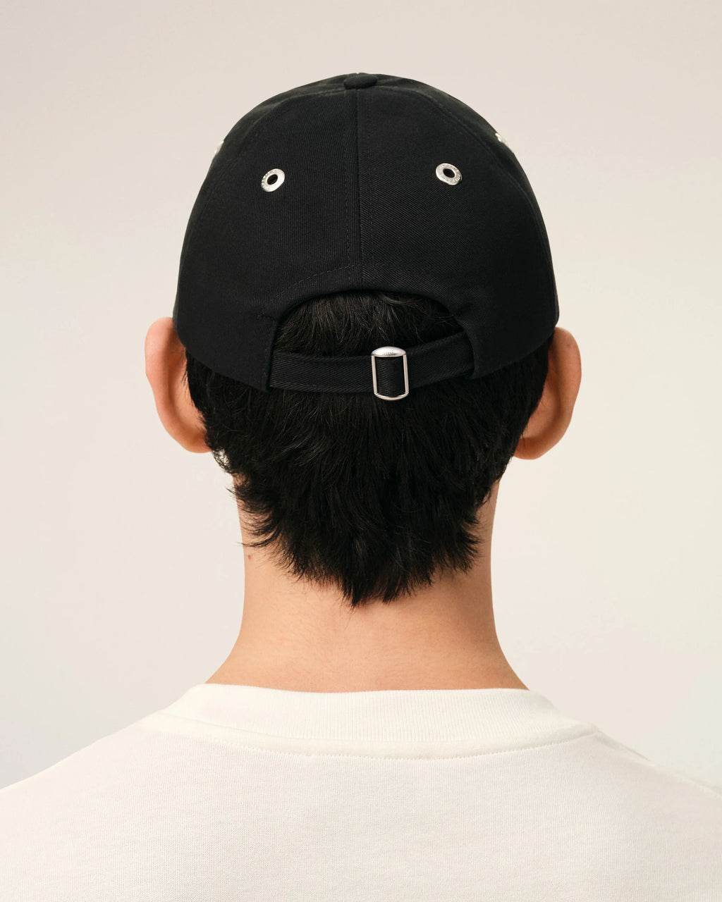 Black Cotton Red AMI de Coeur Embroidery Cap