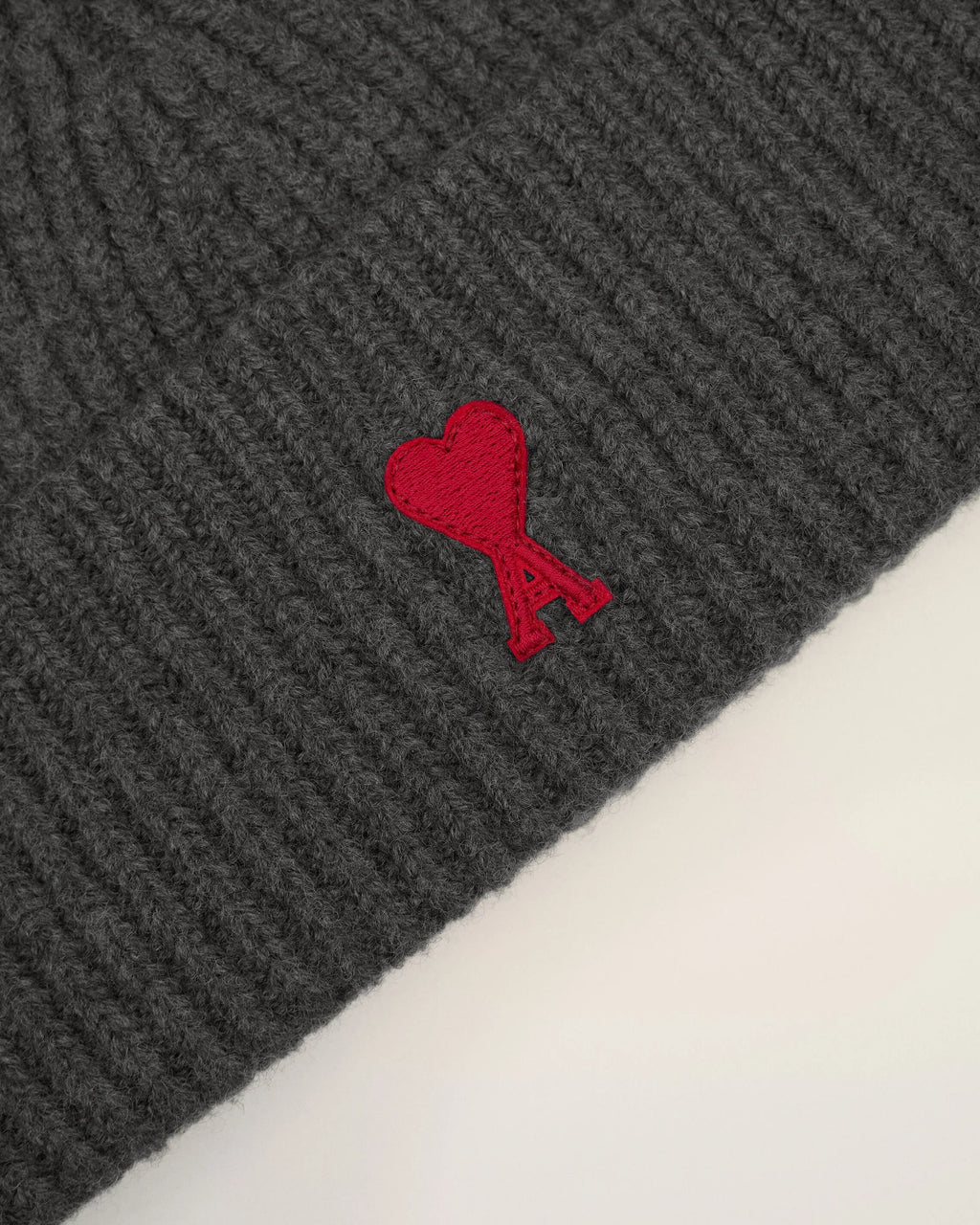 Grey Wool AMI de Coeur Beanie