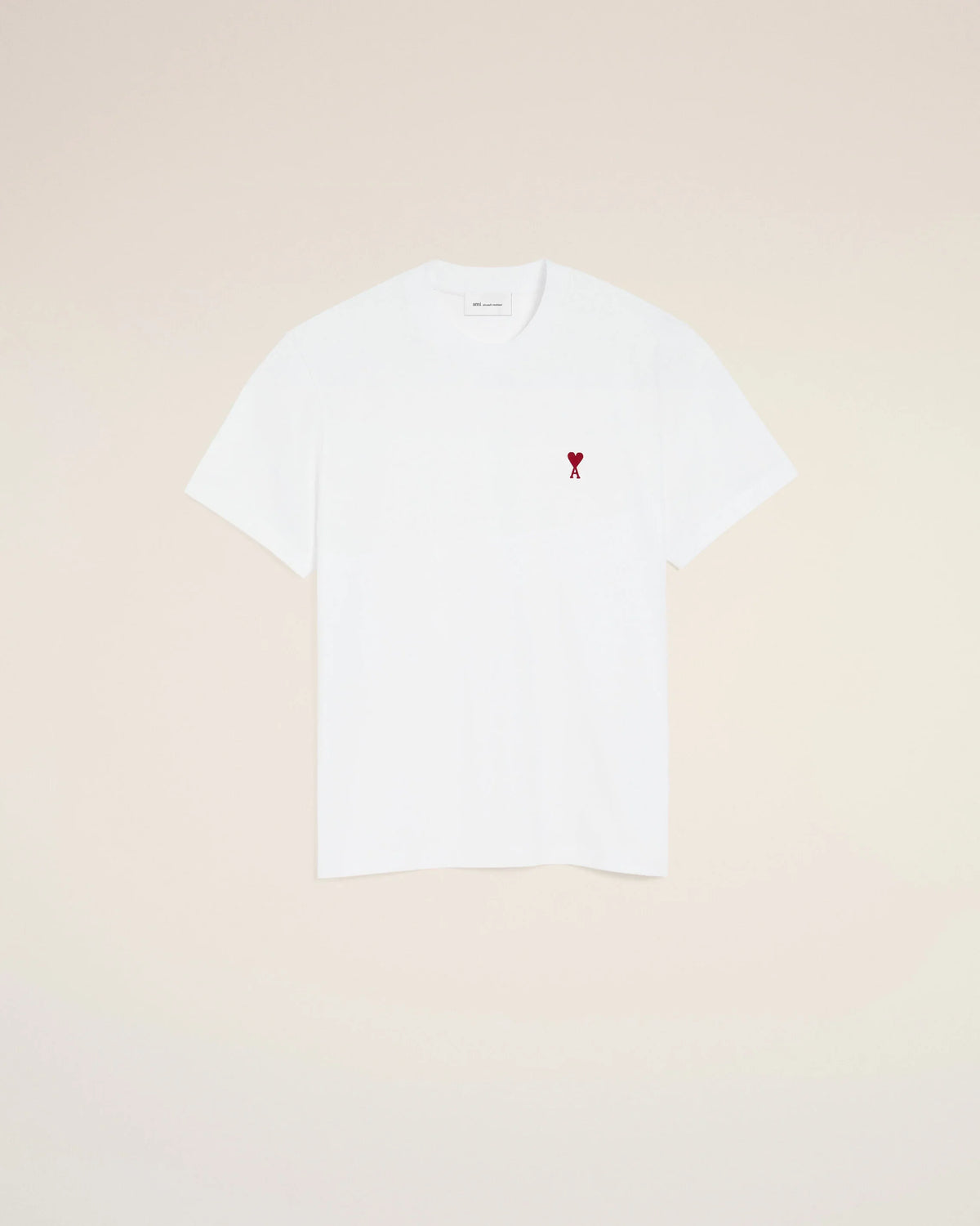 White cotton t-shirt with Ami de Coeur