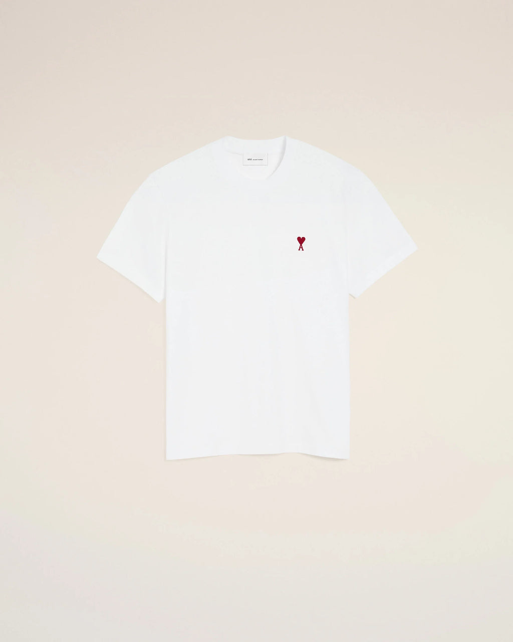 White cotton t-shirt with Ami de Coeur