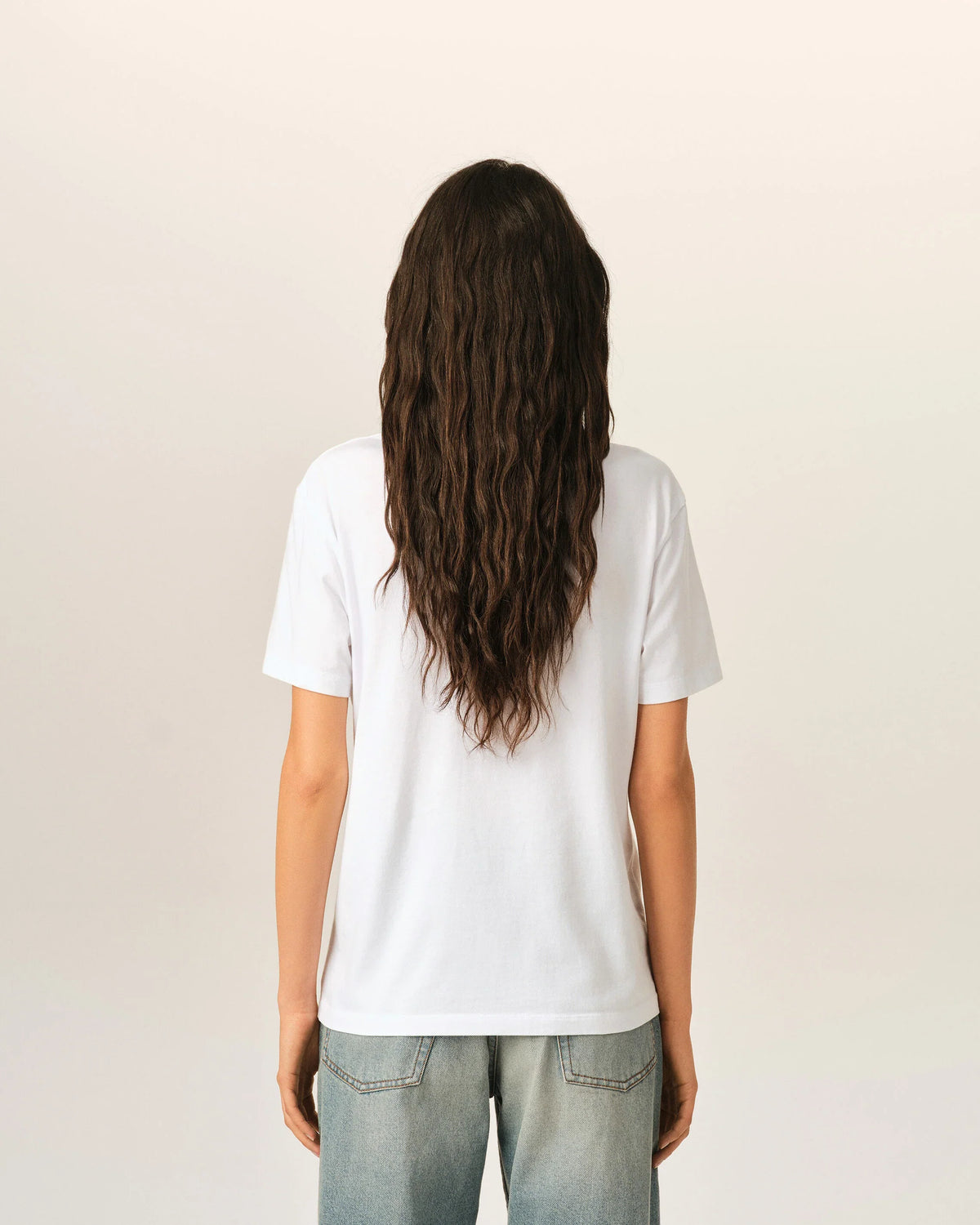 White cotton t-shirt with Ami de Coeur