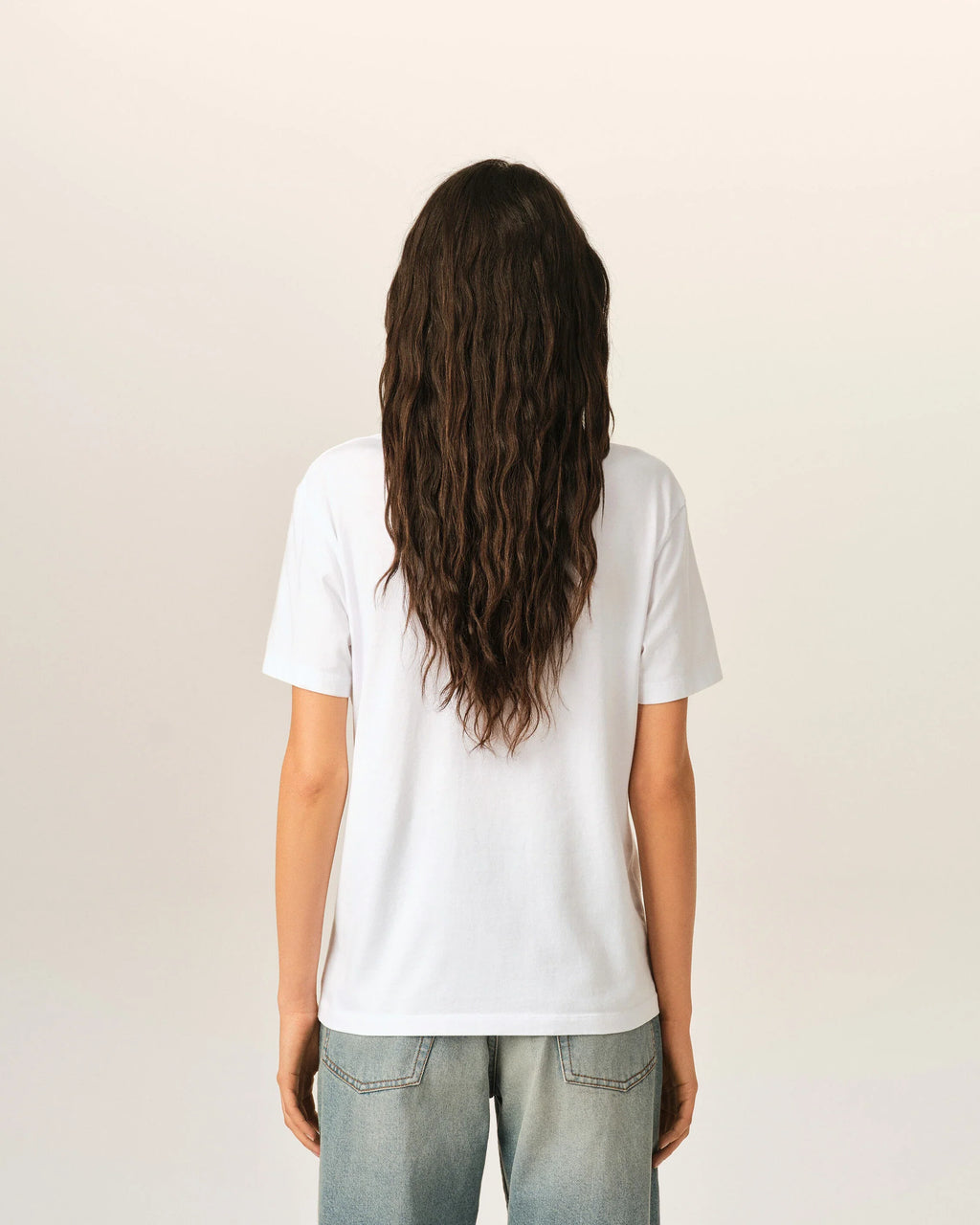 White cotton t-shirt with Ami de Coeur