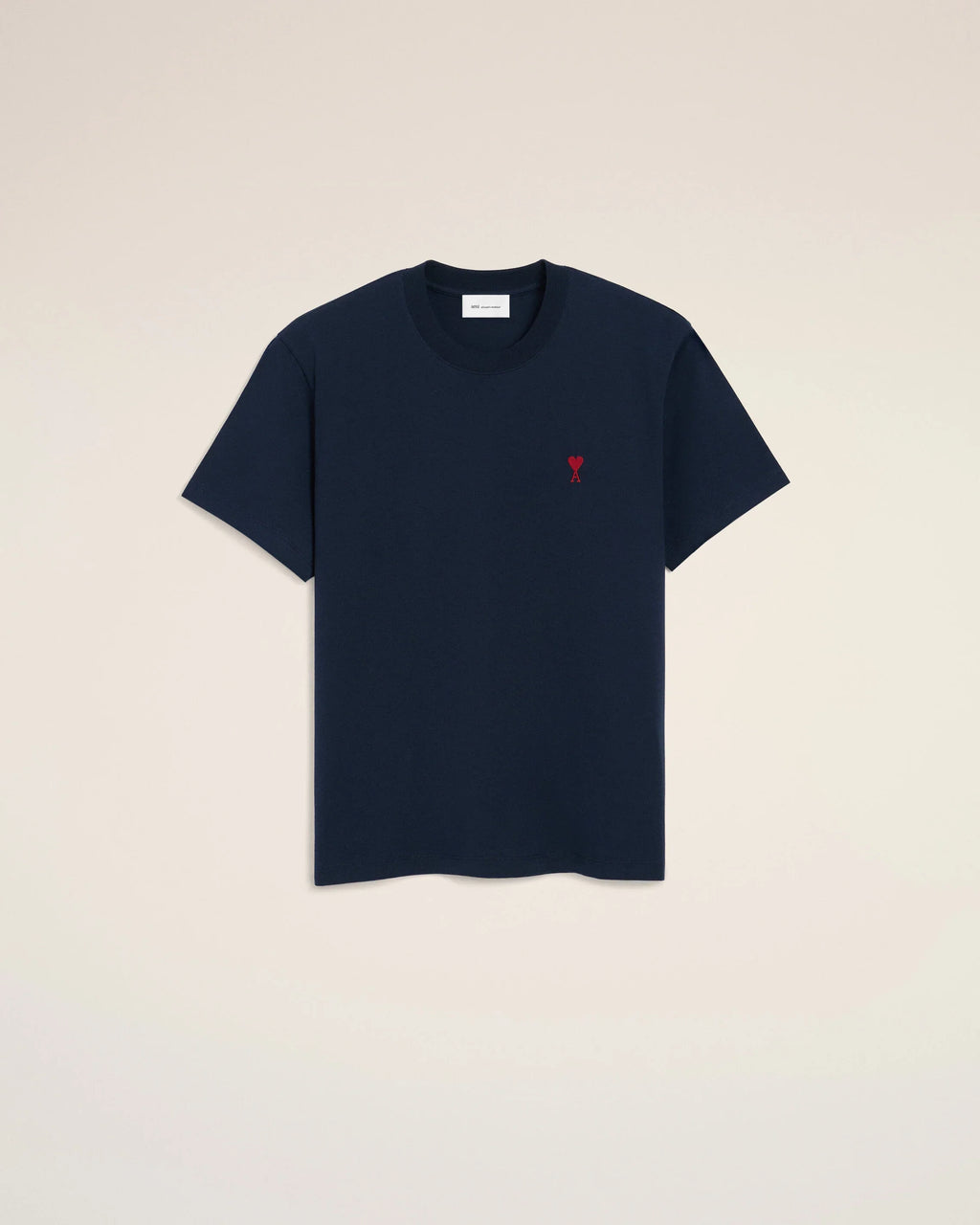 Blue cotton t-shirt with Ami de Coeur
