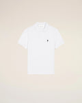 White Cotton Short Sleeves AMI de Coeur Polo Shirt