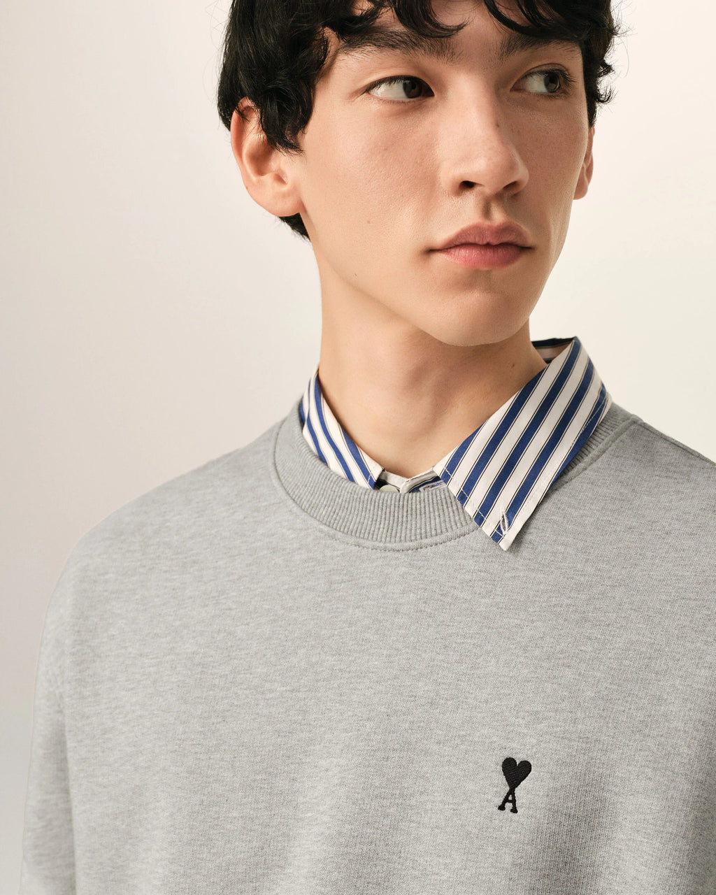 Grey Cotton AMI de Coeur Sweatshirt