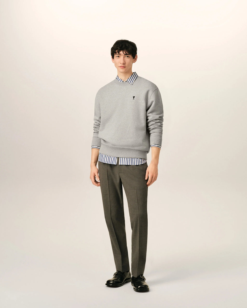 Grey Cotton AMI de Coeur Sweatshirt