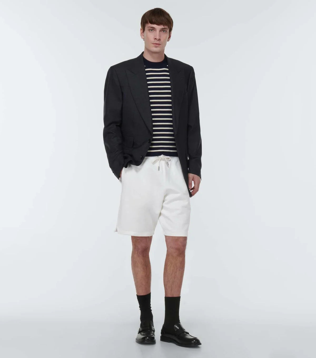 Ami Paris Tonal Adc Short White Sport
