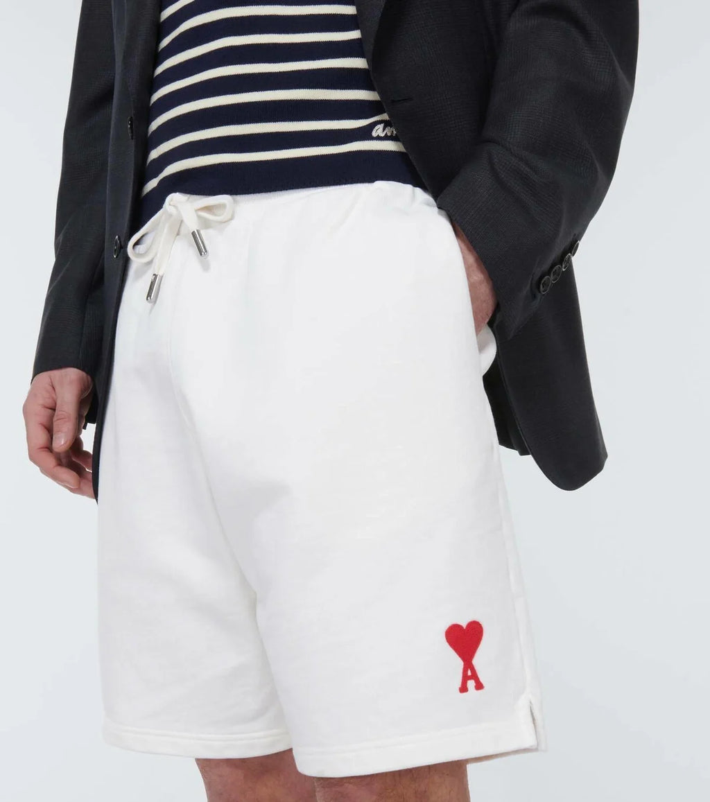 Ami Paris Tonal Adc Short White Sport