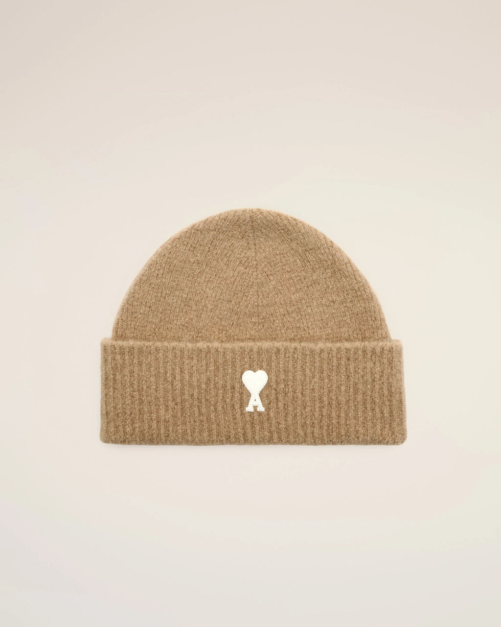 Beige Wool AMI de Coeur Beanie