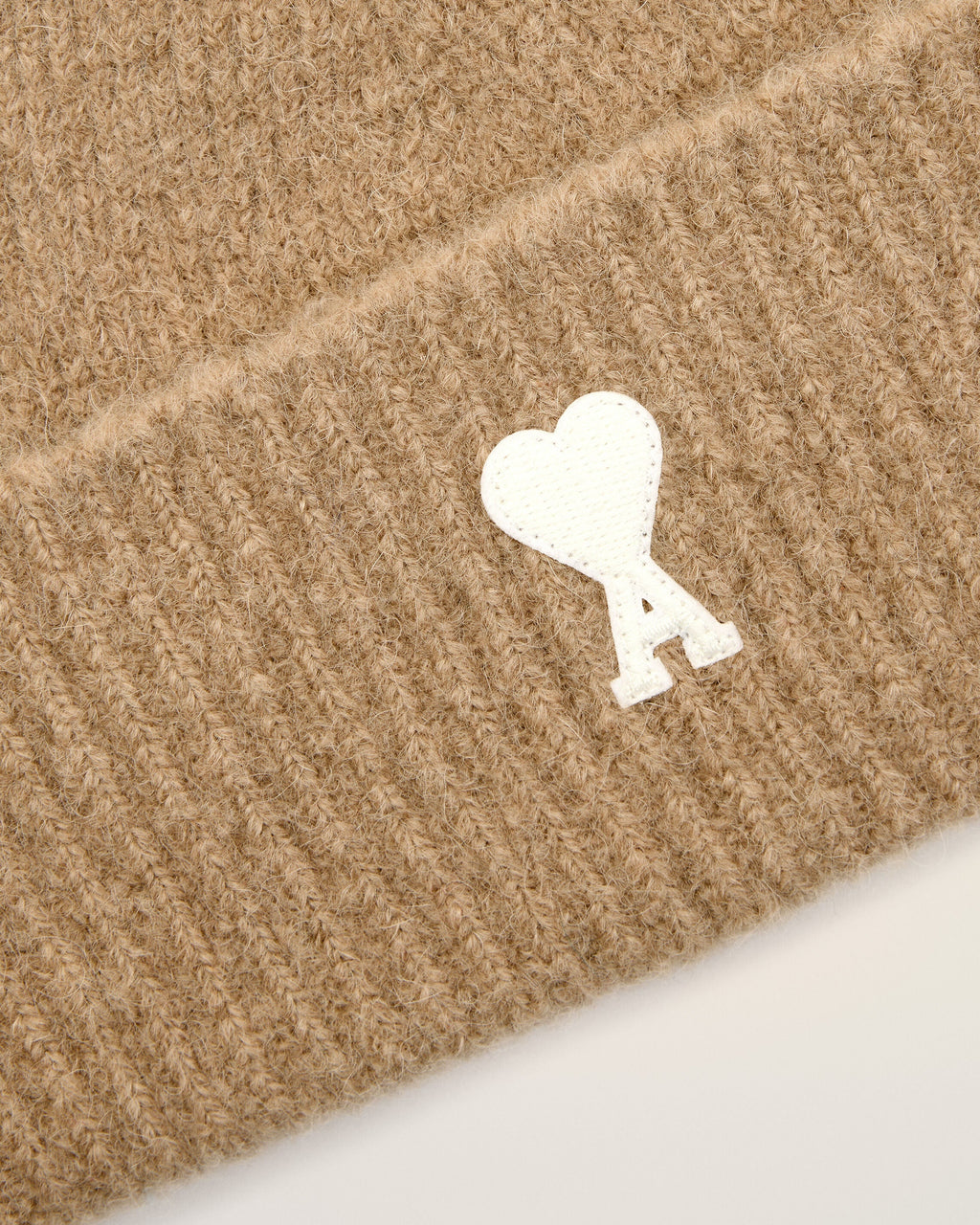 Beige Wool AMI de Coeur Beanie