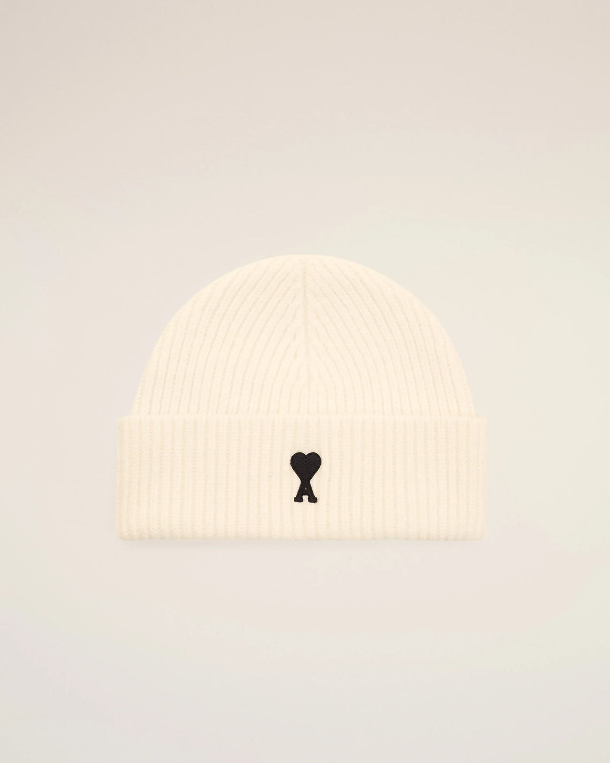 White Wool AMI de Coeur Beanie