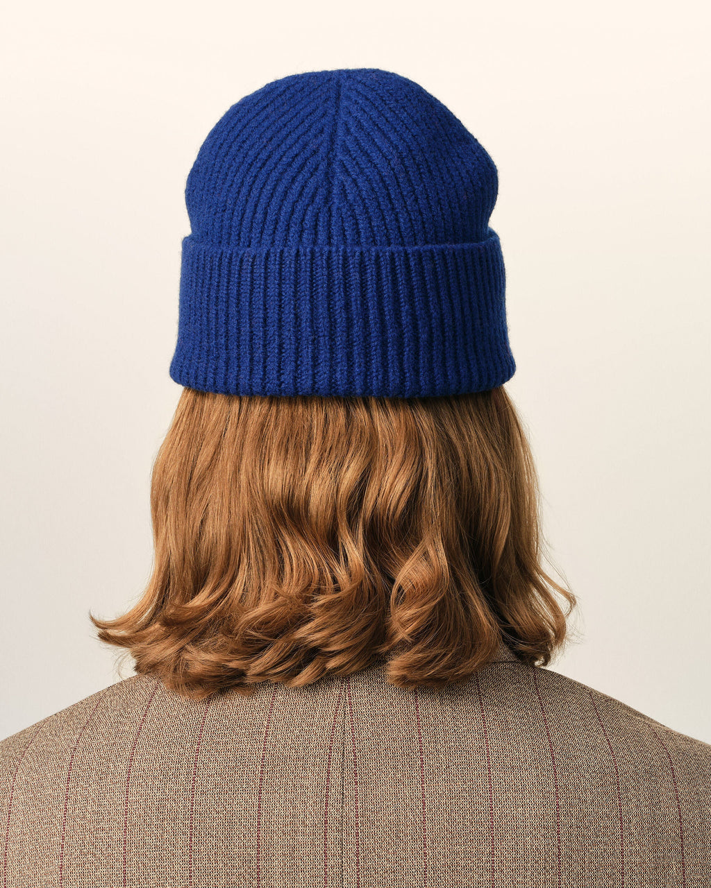 Blue Wool Beanie with AMI de Coeur