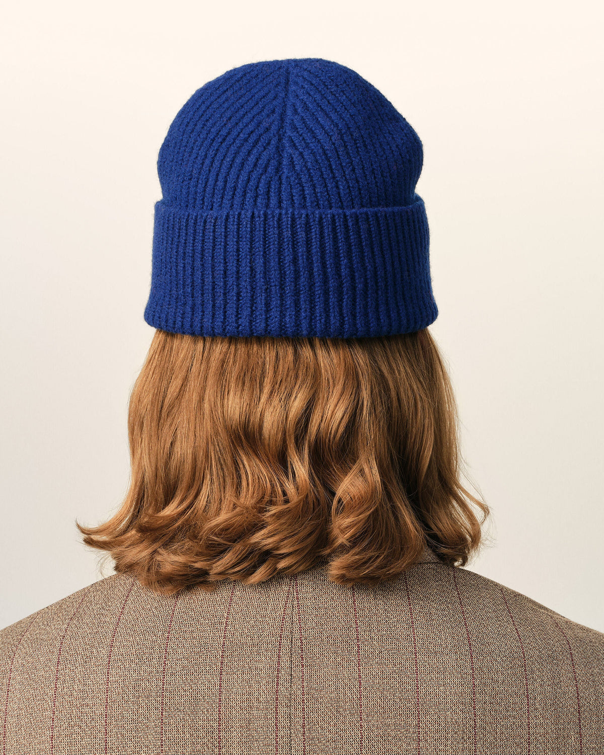 Blue Wool Beanie with AMI de Coeur