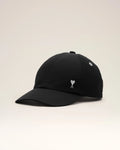 Black Nylon and Cotton Cap with AMI de Coeur Stud