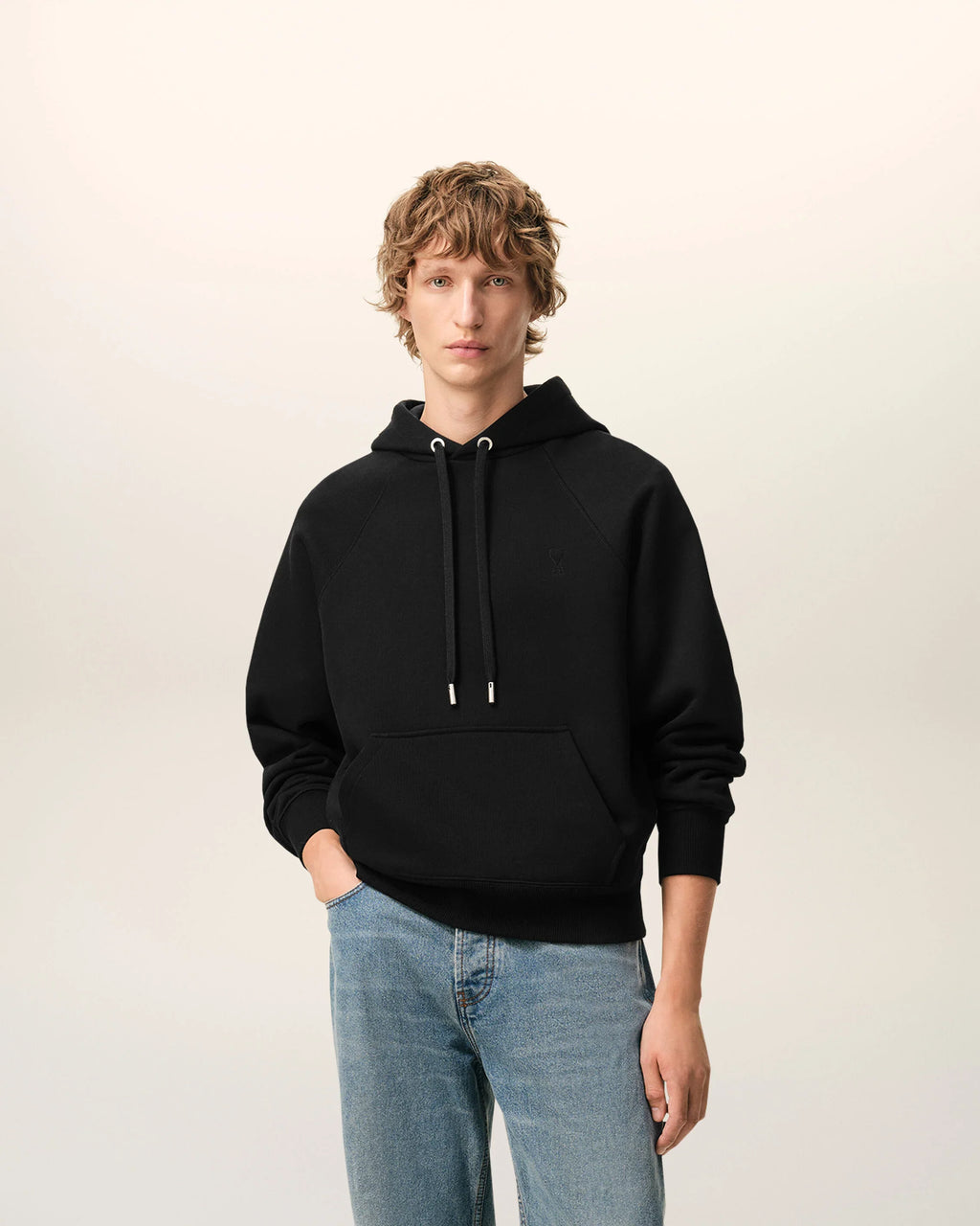 AMI Paris  de coeur hoodie Black