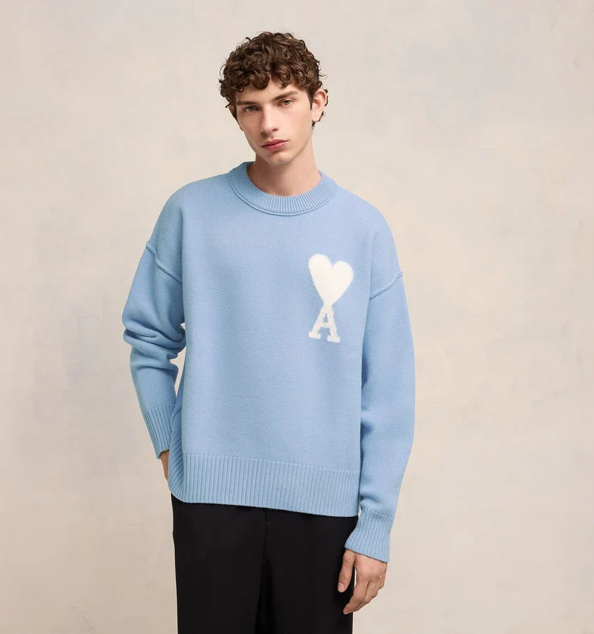 AMI PARIS Pull Ami De Coeur Mens Apparel