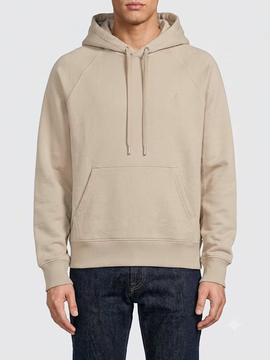 AMI Paris  de coeur hoodie Beige